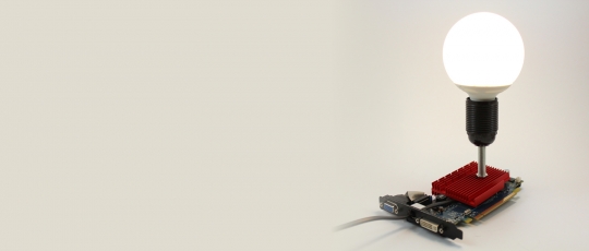 Lampa placa video calculator