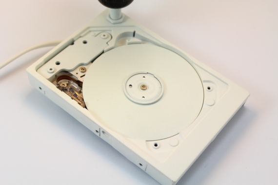 Lampa Hard-Disk Alb